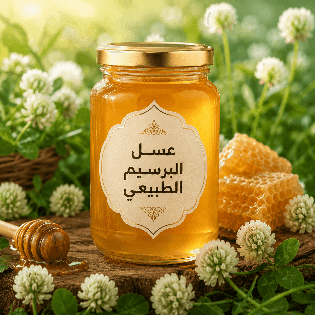 صورة عسل البرسيم الطبيعي