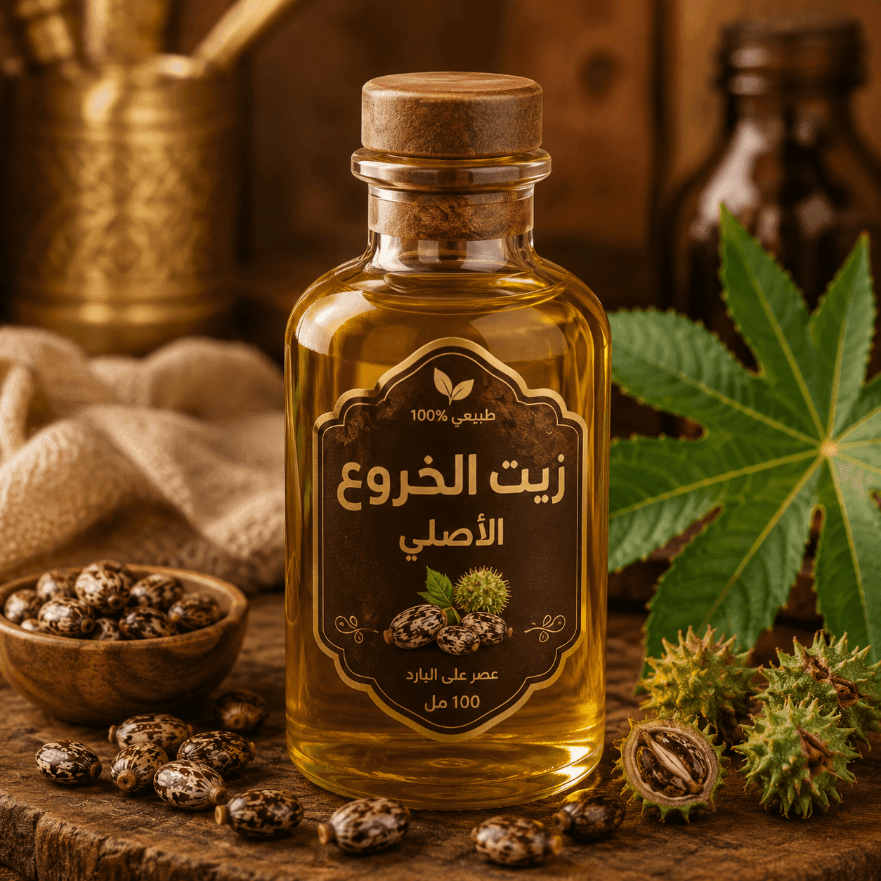 صورة زيت الخروع الأصلي